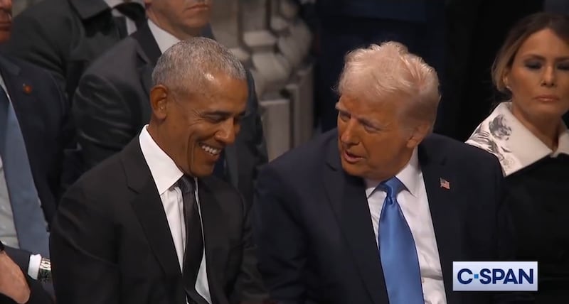 Barack Obama and Donald Trump