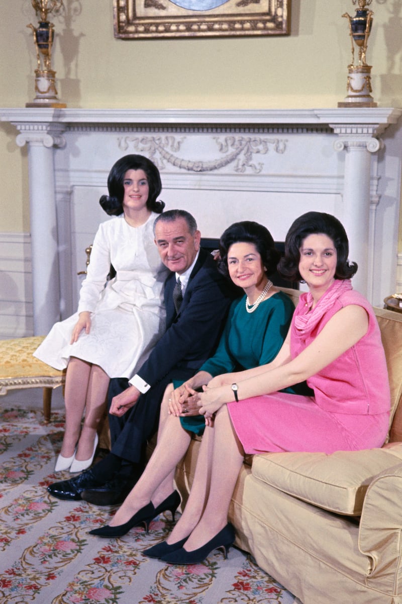 Lyndon B. Johnson and family
