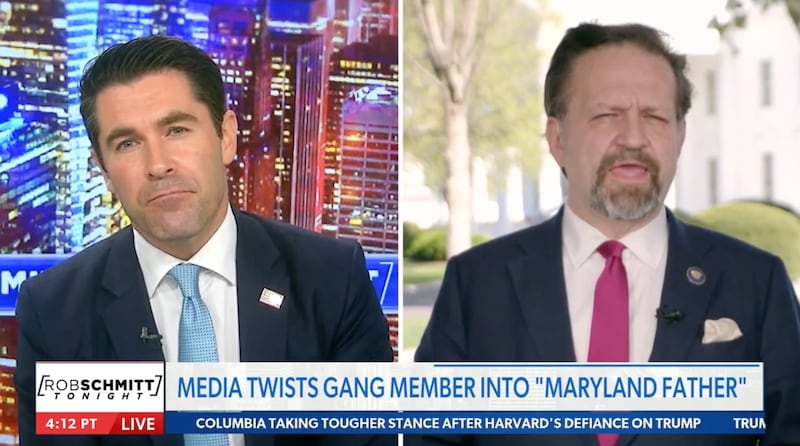 Appearing on Rob Schmitt Tonight on Newsmax, Donald Trump’s senior director for counterterrorism Seb Gorka went as far as to say critics of Kilmar Abrego Garcia’s deportation and apparent incarceration in an infamous supermax prison are “aiding and abetting” terrorism.