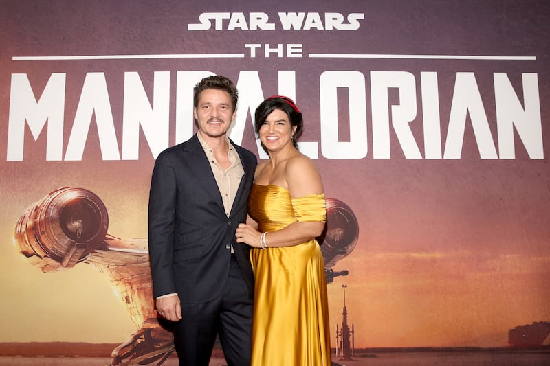 Pedro Pascal and Gina Carano