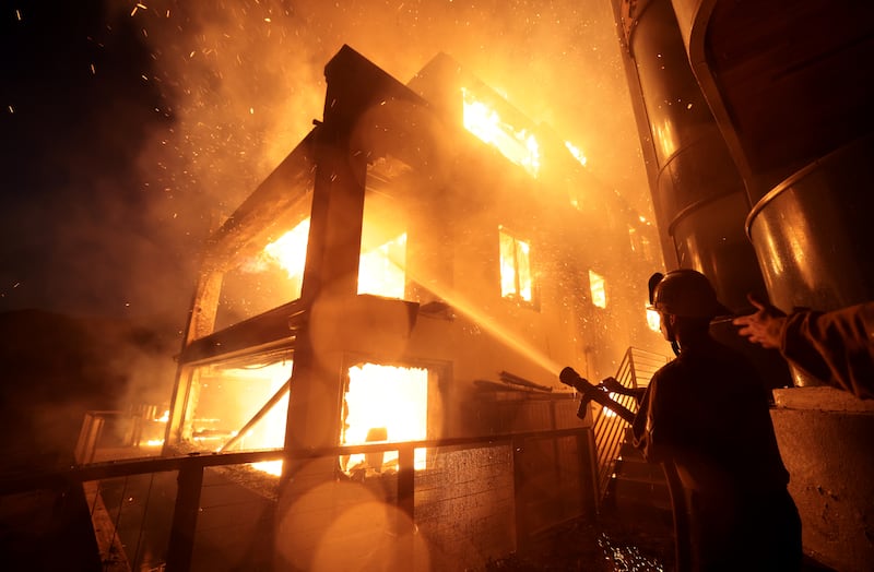 Firefighters have been battling multiple fires in the Los Angeles area for days.