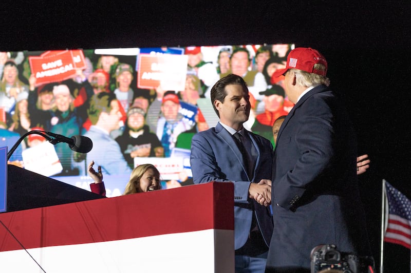 Matt Gaetz and Donald Trump