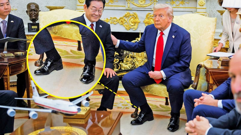 President Donald Trump meets with South Korean President Lee Jae Myung at the Oval Office, at the White House.