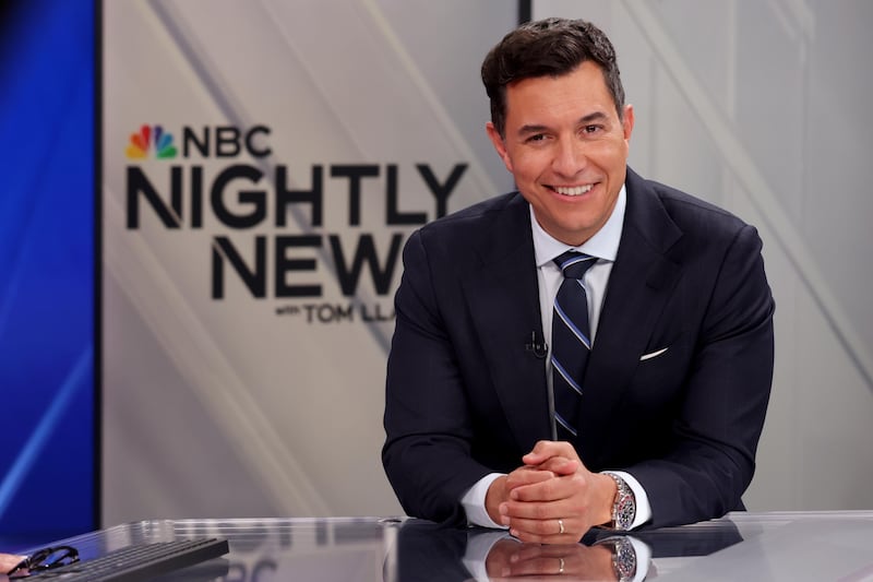 "NBC Nightly News" anchor Tom Llamas has said he wants to be "number one," though he still finished his first month down from ABC's "World News Tonight."