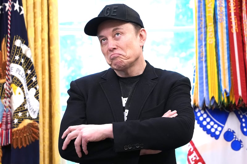 Elon Musk speaks alongside U.S. President Donald Trump to reporters in the Oval Office of the White House on May 30, 2025 in Washington, D.C.