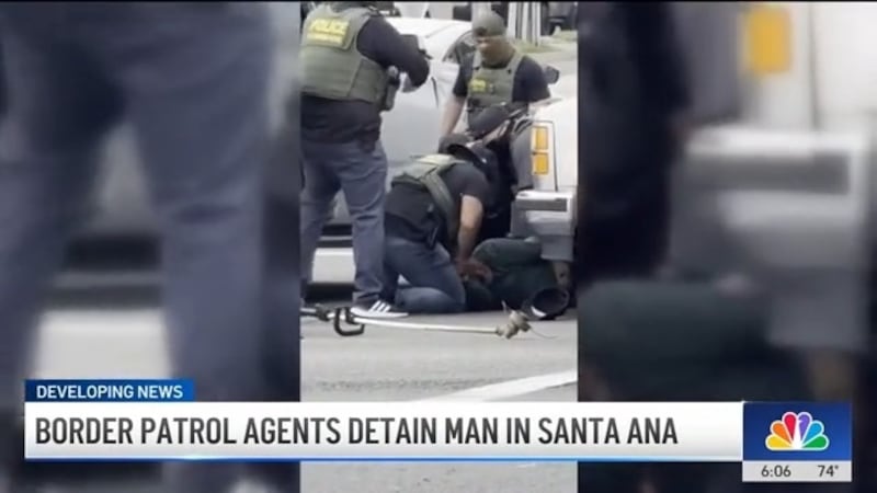 Border Patrol agents brutally detain landscaper