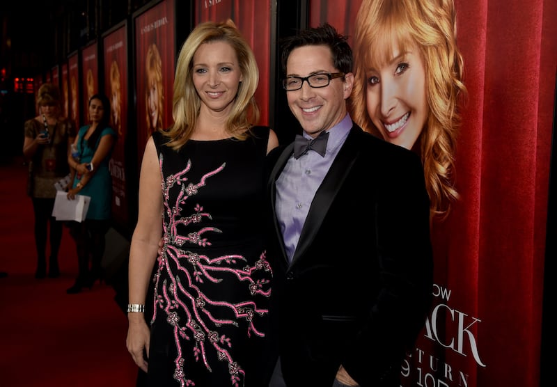HOLLYWOOD, CA - NOVEMBER 05: Creator/Executive Producer/actress Lisa Kudrow (L) and Executive Producer/actor Dan Bucatinsky attend the premiere of HBO's "The Comeback" at the El Capitan Theatre on November 5, 2014 in Hollywood, California.