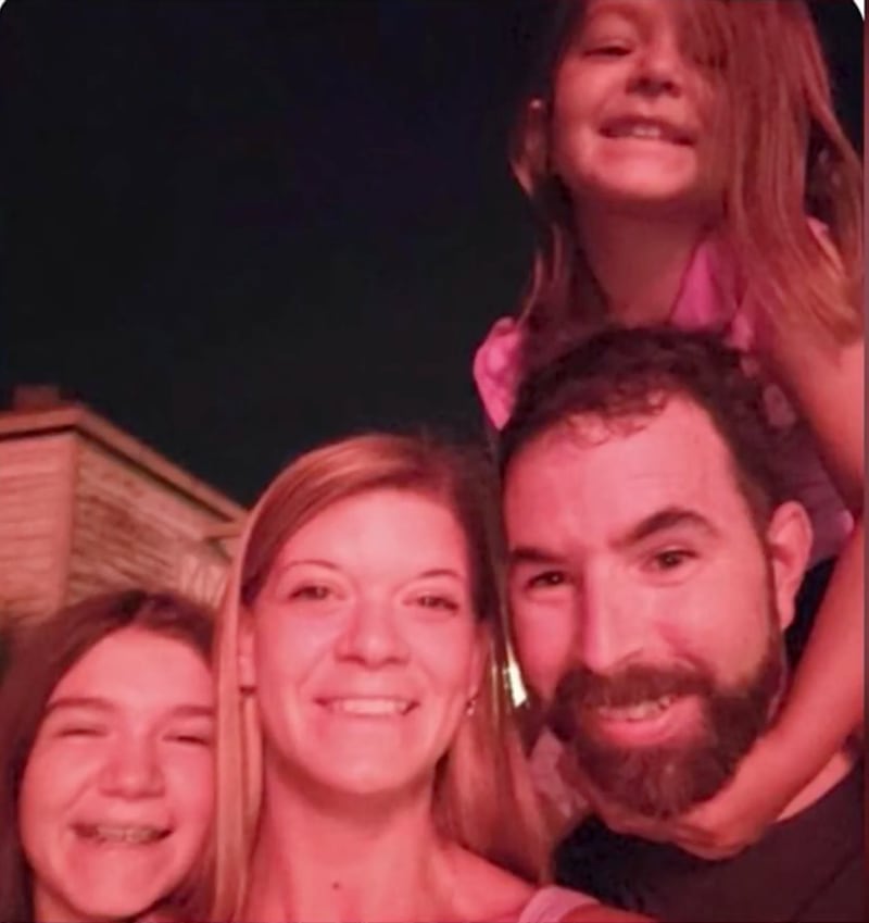 Chris Landry, 46, was with three of his children when he was denied re-entry to the U.S. on Sunday.