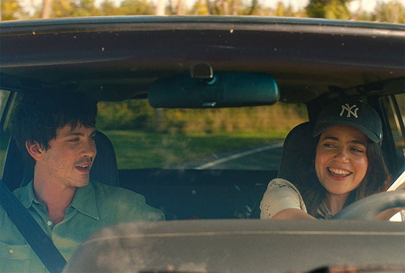 Logan Lerman and Molly Gordon in Oh, Hi!