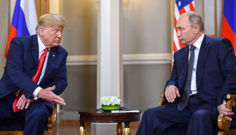 Donald Trump and Vladimir Putin