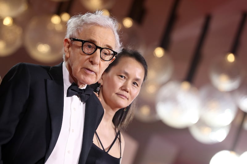 Woody Allen and Soon-Yi Previn in 2023. A birthday letter allegedly written by Allen to Jeffrey Epstein revealed that the couple frequented the convicted sex pest’s townhouse in Manhattan.