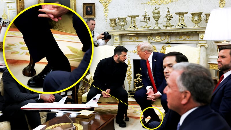 Donald Trump meets with Ukrainian President Volodymyr Zelensky at the White House on August 18, 2025 in Washington, DC. President Trump is hosting President Zelensky at the White House for a bilateral meeting and later an expanded meeting with European leaders to discuss a peace deal between Russia and Ukraine.