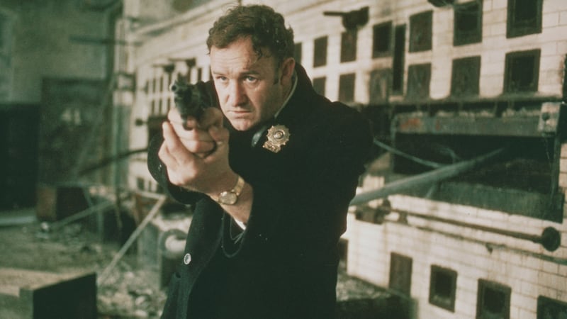 Gene Hackman is pictured as Detective Jimmy “Popeye” Doyle in a still from the 1971 film “The French Connection.”