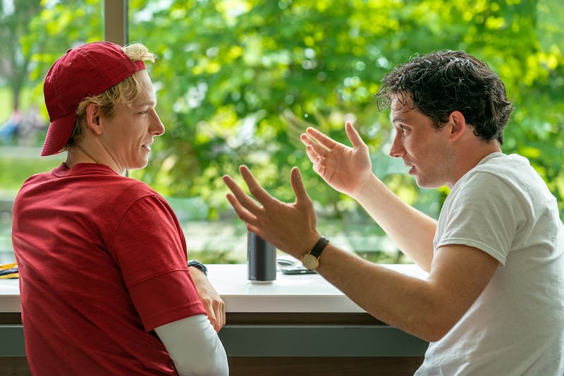 Mike Faist and Josh O’Connor in Challengers.