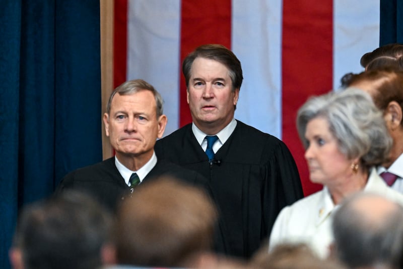 Supreme Court Chief Justice John Roberts and Supreme Court Justice Brett Kavanaugh attended President Donald Trump's inauguration and have both upheld or made conservative rulings.