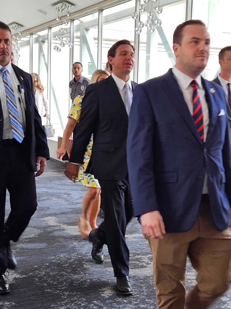 Florida Governor Ron DeSantis got a standing ovation at the Moms for Liberty summit in Philadelphia, Pennsylvania.
