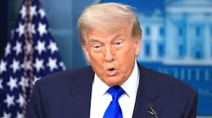 Donald Trump speaks on recent Supreme Court rulings in the briefing room at the White House on June 27, 2025 in Washington, D.C.