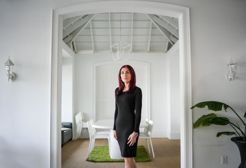 VERO BEACH, USA - April 02, 2024: Far-right activist Laura Loomer. (Photo by Jacob M. Langston for The Washington Post via Getty Images)
