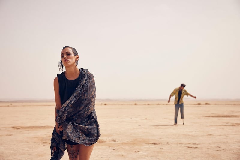 Jade Oukid and Tonin Janvier in Sirât.