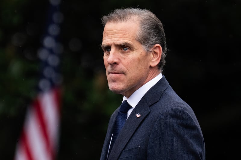 Hunter Biden is pictured during an event on the South Lawn of the White House on September 30, 2024.