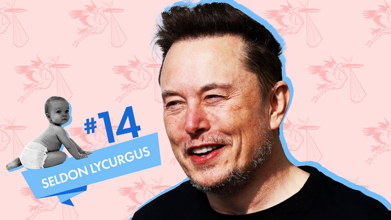 Elon Musk welcomes his 14th child.