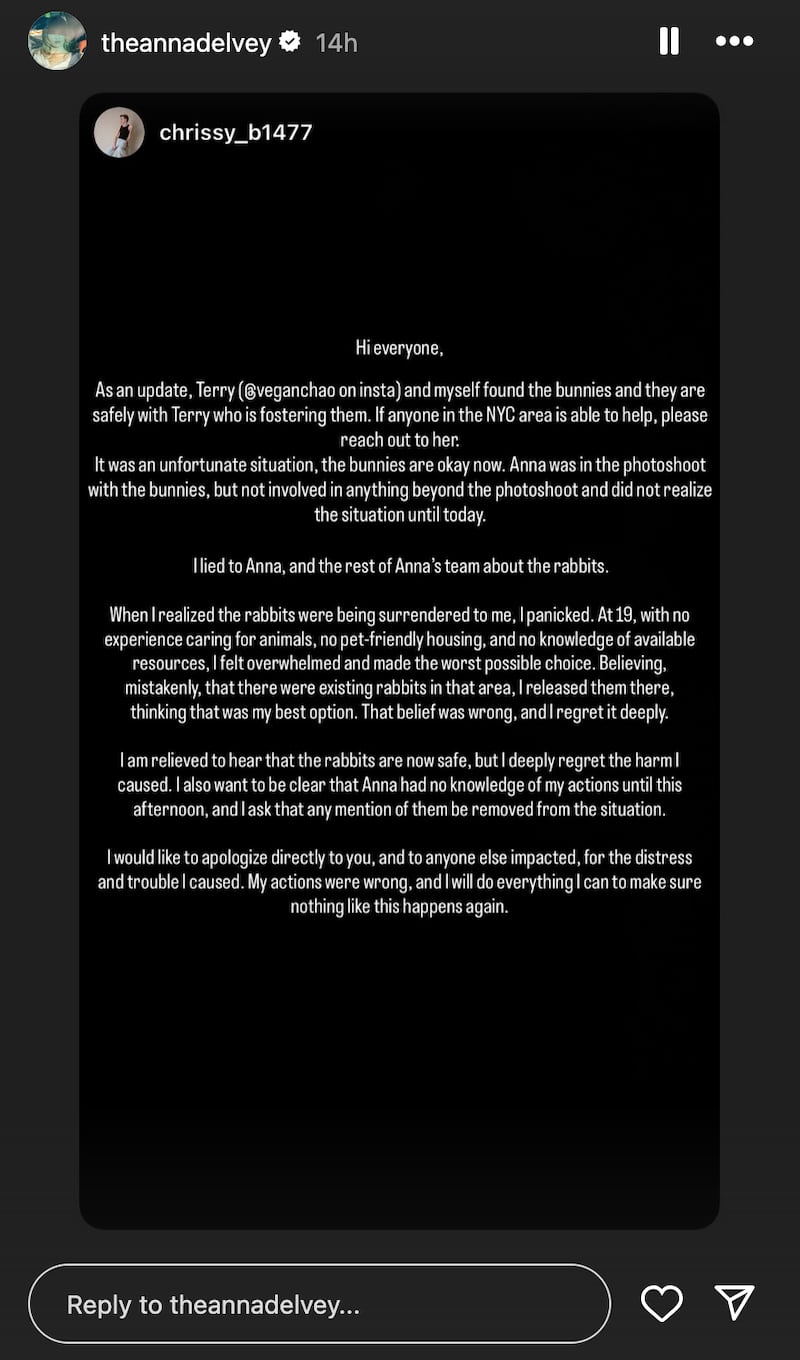 Batty's apology.