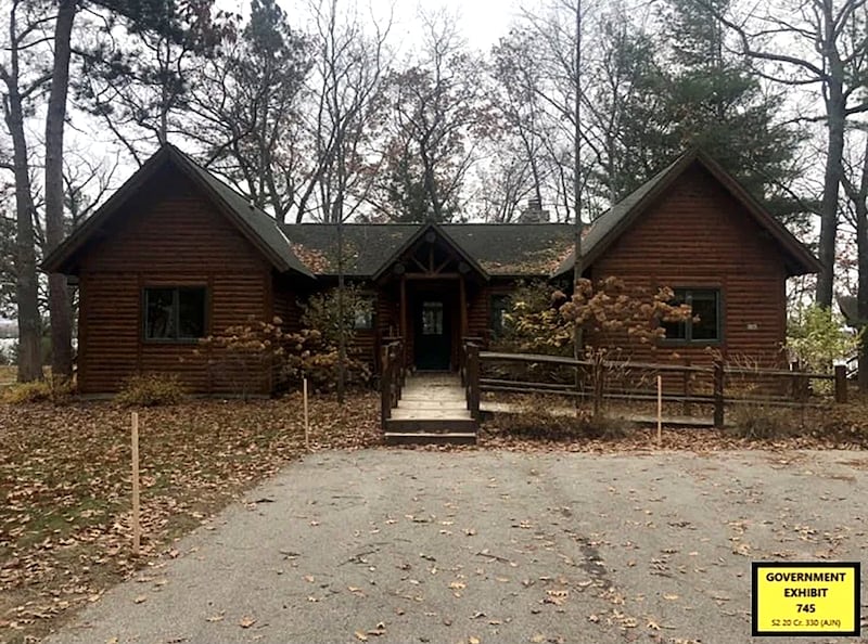 A photo of the now-renamed Jeffrey Epstein Scholarship Lodge at Interlochen, Michigan.