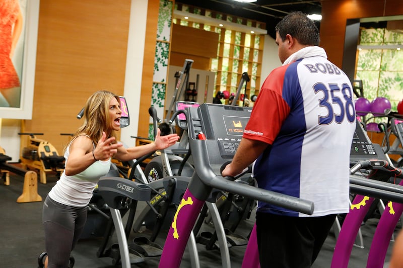THE BIGGEST LOSER -- Episode 1501 -- Pictured: (l-r) Jillian Michaels, Bobby Saleem -- (Photo by: Trae Patton/NBCU Photo Bank/NBCUniversal via Getty Images via Getty Images)