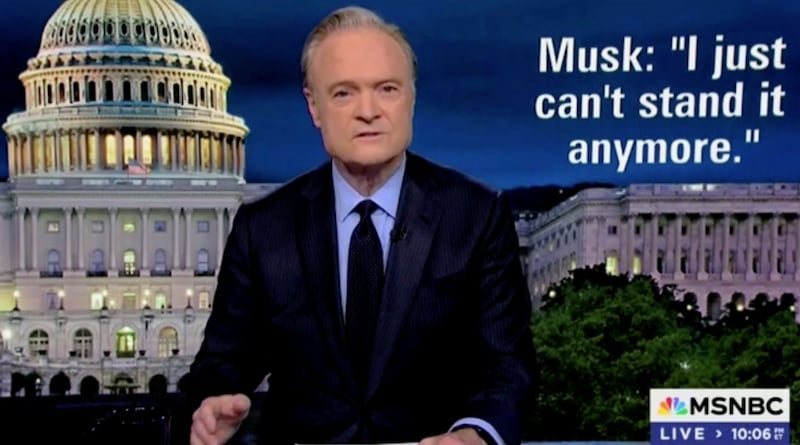 MSNBC host Lawrence O'Donnell has unleashed on Elon Musk and Donald Trump.