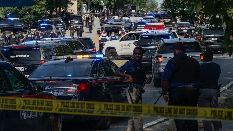 Shooting crime scene at the CDC.