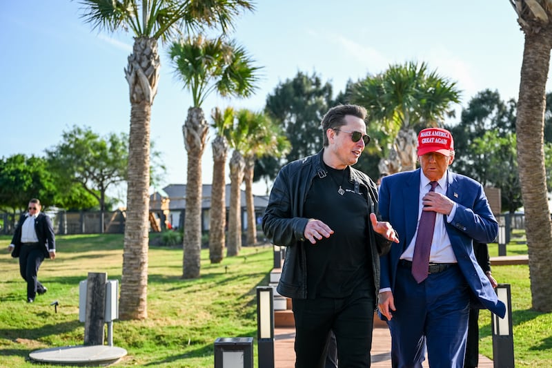 Elon Musk and Donald Trump.