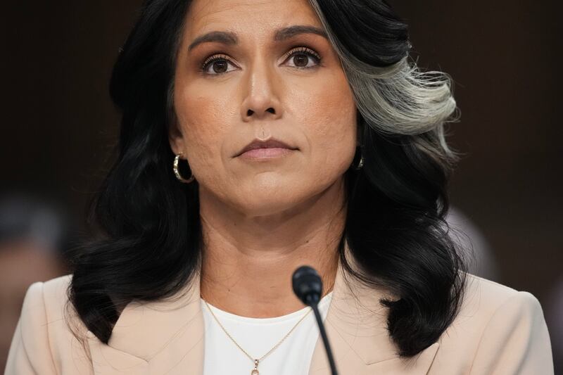 Director of National Intelligence Tulsi Gabbard appears during a Senate Committee on Intelligence Hearing on March 25, 2025 in Washington, DC.