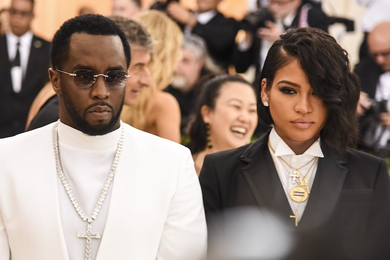 Sean 'Diddy' Combs and Cassie Ventura attend the 'Heavenly Bodies: Fashion and the Catholic Imagination' Costume Institute Gala 2018 at Metropolitan Museum of Art in New York, New York on Monday, May 7, 2018. (Laura Thompson / New York Daily News via Getty Images)