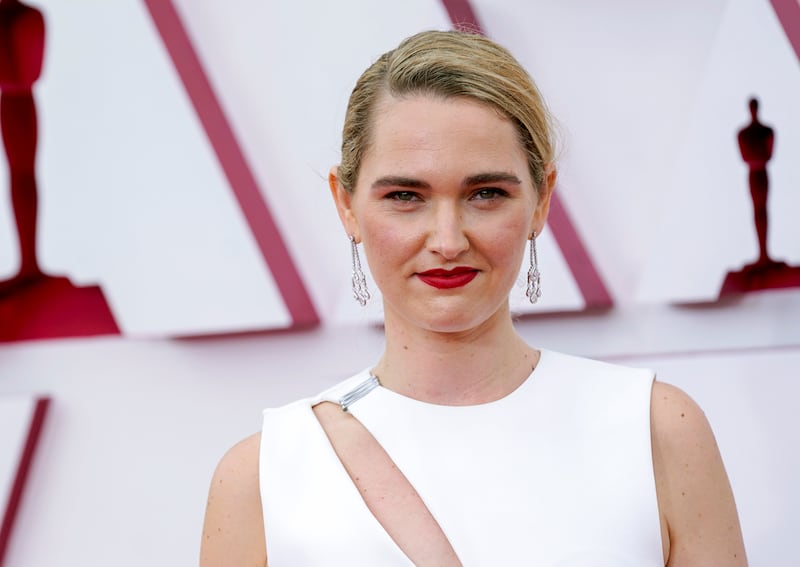 Jena Friedman attends the 93rd Annual Academy Awards at Union Station on April 25, 2021 in Los Angeles, California. (Photo by Chris Pizzello-Pool/Getty Images)