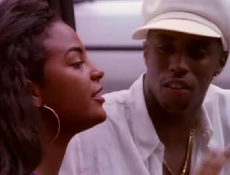 Joi Dickerson-Neal and Sean Combs in “Straight From The Soul” Music Video