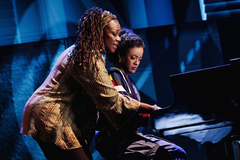 Kecia Lewis and Maleah Joi Moon in 'Hell's Kitchen.'