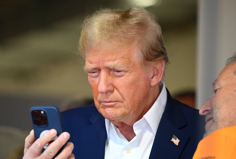 Trump on phone