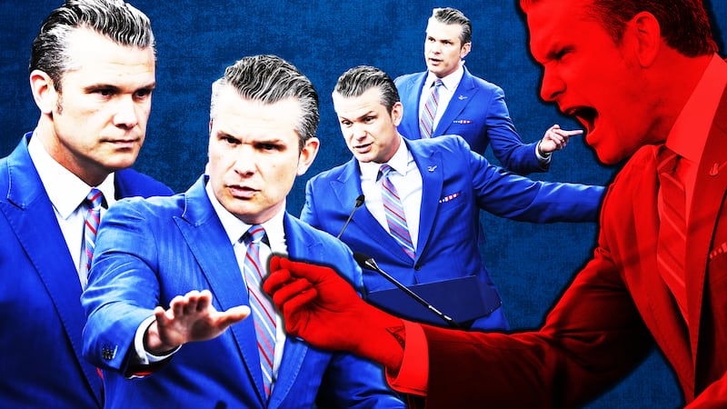 Pete Hegseth photo illustration