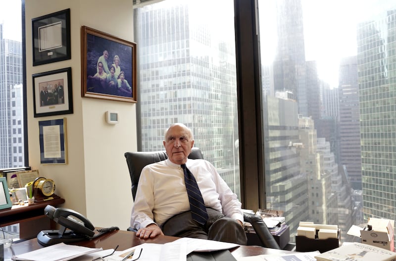 MANHATTAN, NY - AUGUST 01: Kenneth Langone, 82, poses for a portrait in his office in New York, NY on August 01, 2018. Langone, who is the former CFO of Home Depot, is also an investor, philanthropist and businessman, and recently authored a book called I Love Capitalism.
