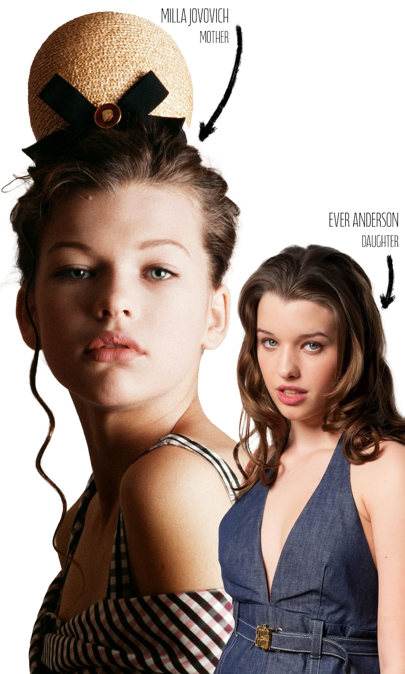 Milla Jovovich and Ever Anderson