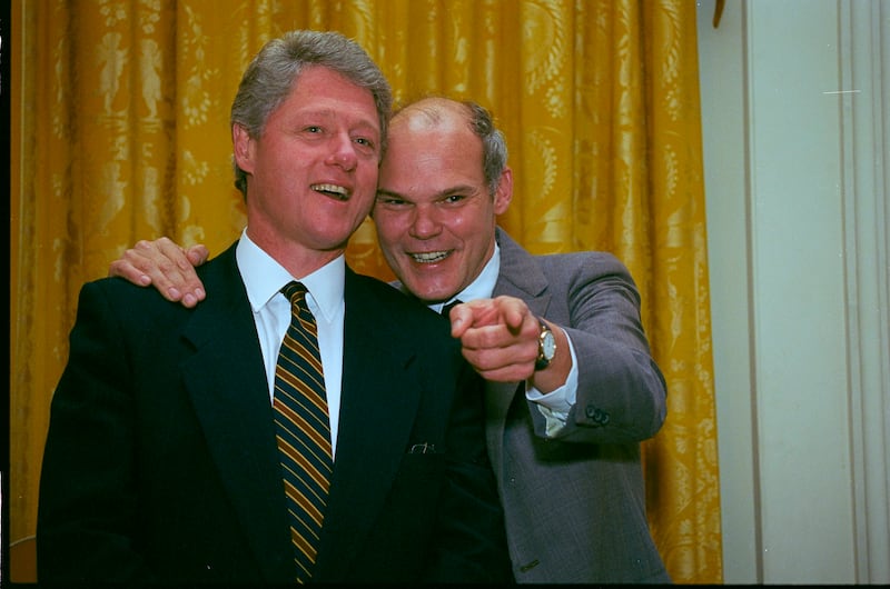 Bill Clinton and James Carville
