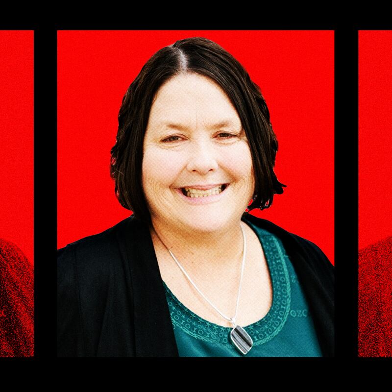 A photo illustration of Amy Gleason.