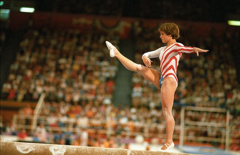 Mary Lou Retton at the 1984 Olympics