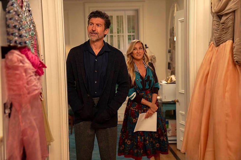 Jonathan Cake and Sarah Jessica Parker.