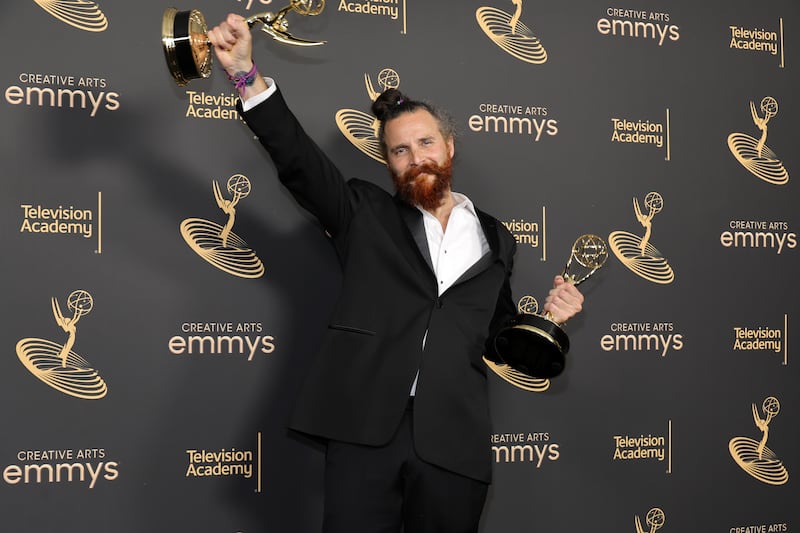Tapia de Veer at the 2022 Creative Arts Emmys
