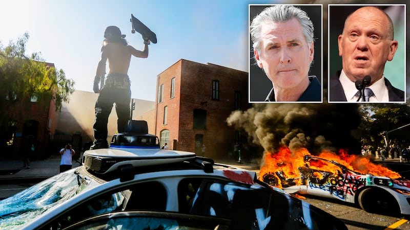 Tom Homan, Gavin Newsom