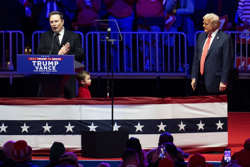 Elon Musk, Little X, and Donald Trump