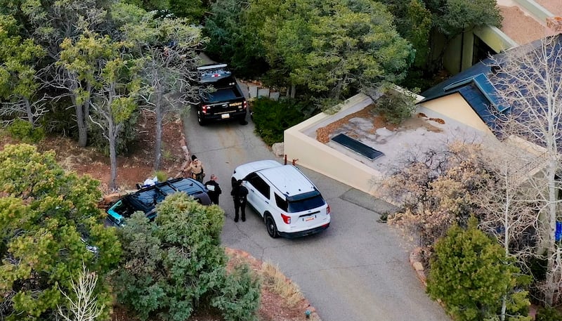 Home of Gene Hackman, aerial view