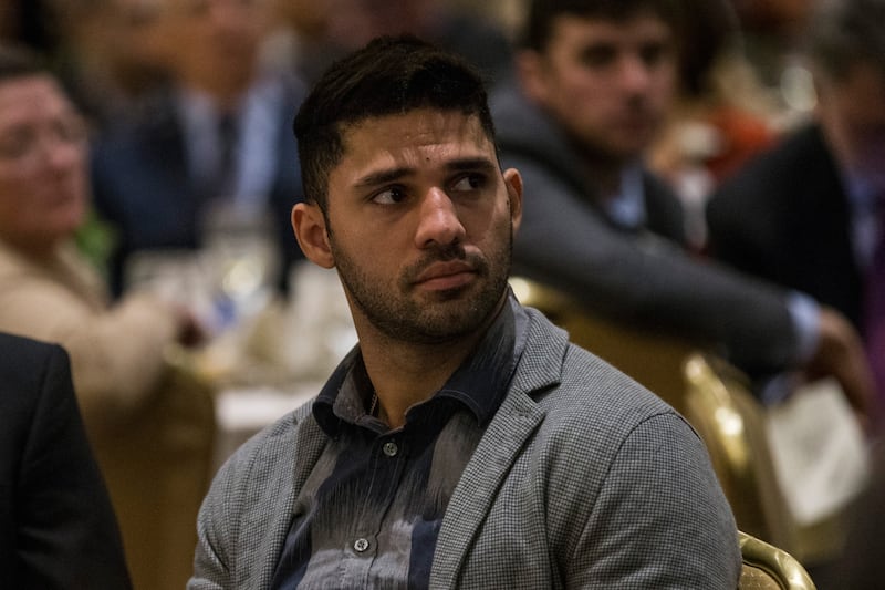 David Miranda, partner of investigative reporter Glenn Greenwald, who worked with National Security Agency leaker Edward Snowden, attend the George Polk Award along side Laura Poitras, Ewan MacAskill and Barton Gellman, for National Security Reporting on April 11, 2014 in New York City. Greenwald, Poitras and MacAskill reported on the story for The Guardian; Gellman wrote for The Washington Post. This is the first time Greenwald and Poitras have returned to the United States since the story broke. (Photo by Andrew Burton/Getty Images)