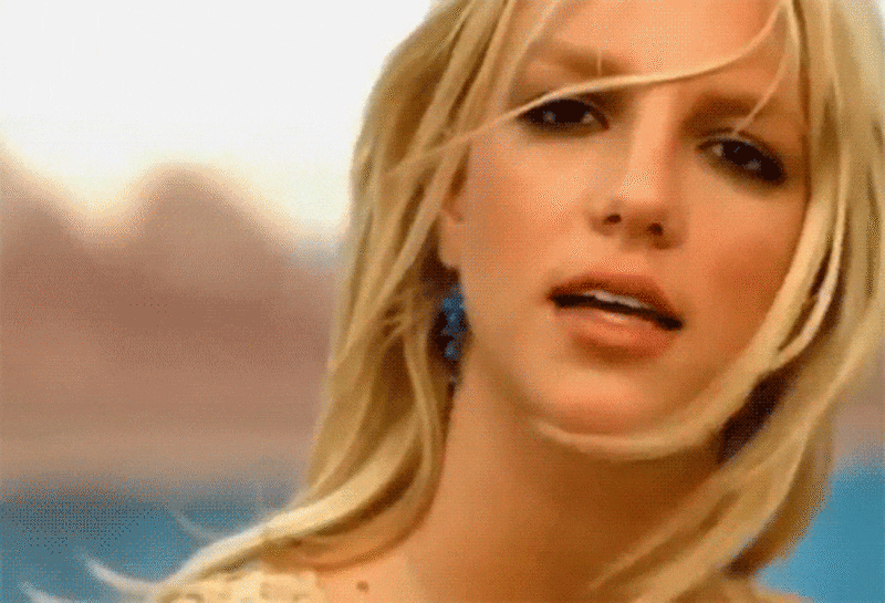 an animated gif of Britney Spears